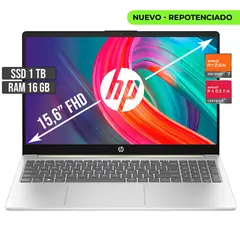 HP - PORTATIL AMD RYZEN 7-7730U SSD 1TB RAM 16GB LED 15,6 FULL HD