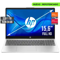 HP - PORTATIL AMD RYZEN 7-7730U SSD 1TB RAM 24GB LED 15,6 FULL HD