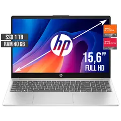 HP - PORTATIL AMD RYZEN 7-7730U SSD 1TB RAM 40GB LED 15,6 FULL HD