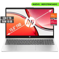 HP - PORTATIL AMD RYZEN 7-7730U SSD 2TB RAM 16GB LED 15,6 FULL HD