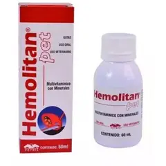 NUTRAFORZ - Hemolitan Pet Perros Gatos Crecimiento Y Desnutricion 60 Ml