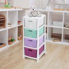 RIMAX - Cajonero Fique 4 Gavetas - Niña
