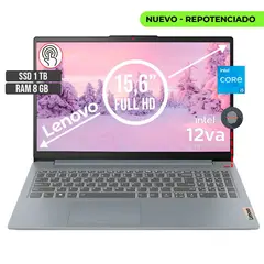LENOVO - IDEAPAD SLIM INTEL CORE I5-12450H SSD 1TB RAM 8GB LED 15,6 TOUCH FULL HD
