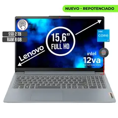LENOVO - IDEAPAD SLIM INTEL CORE I5-12450H SSD 2TB RAM 8GB LED 15,6 TOUCH FULL HD