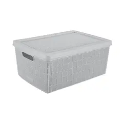 RIMAX - Canasta Fique 13.5 Litros - Gris Hielo