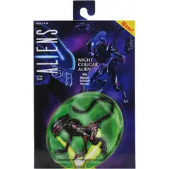 HASBRO - Night Alien Xenomor Cougar Figura Aliens Neca Ultimate 18 Cm