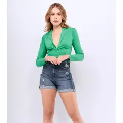 UNSER - Blusa Para Mujer Corta Tipo Blazer