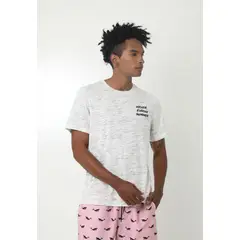 BELIFE - Camiseta De Playa Blanca Con Estampado Frontal Para Hombre