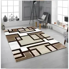 MITAPETE COM - Alfombra Tapete Turquia Café Beige 120 X 170cms