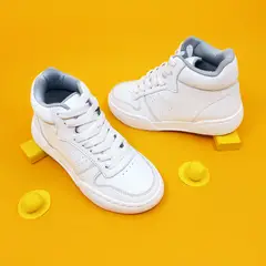 PAPOS - Zapatilla Colegial Unisex HighSchool Blancos - Blanco
