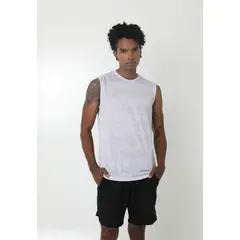 BELIFE - Camisilla deportiva gris manga sisa para hombre Belife-
