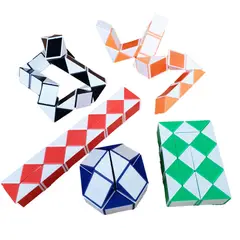 GENERICO - Snake Rubik 24 Piezas Antiestrés Rompecabezas Colores Formas