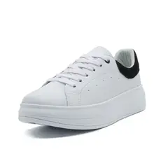 BALLERINA - Tenis Para Dama Blanco x Negro Ballerinas Riley