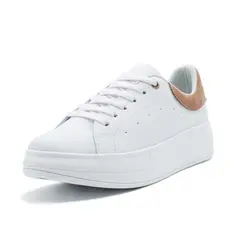 BALLERINA - Tenis Para Dama Blanco x Rosado Ballerinas Riley