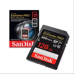 SANDISK - Memoria Extreme Pro Sdxc Uhs-i De 128 Gb 200mb/s 4K