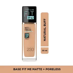 MAYBELLINE - Base Líquida Fit Me Matte Poreless 230 X 30Ml