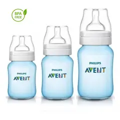 AVENT - Set De Teteros Triple Pack Anticólico 4, 9, 11 Oz Azul