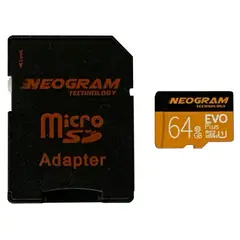GENERICO - Memoria Marca Neogram Tech Micro SD 64GB Con Adaptador SD