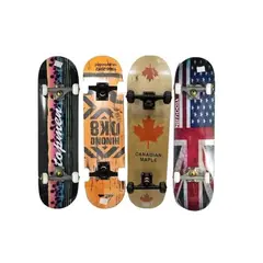 SHEN HUANG - Tabla Skate Patineta Profesional 100 Pino Canadiense Diseño