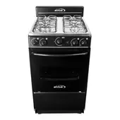 ABBA - Estufa de piso 4 puestos gas natural at101-5 negro