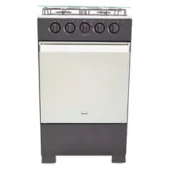 HACEB - Estufa de piso 4 puestos gas propano romero reflex 50-v negro