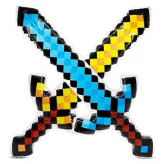 GENERICO - Espada Inflable Minecfrat 60cm Juguete Piscina Fiesta