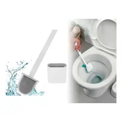 GENERICO - Cepillo De Silicona Para Lavar Inodoro Flexible