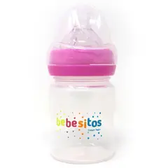 BEBESITOS - Biberón 4 oz (118 ml) – Color rosado