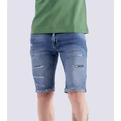 UNSER - Bermuda Para Hombre En Indigo
