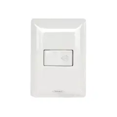 GENERICO - Interruptor de Timbre Induma Blanco ML100 x2 Unidades