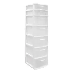 PLASTICOS MQ - Cajonero Organizador Modular 7 Niveles Marca Mq