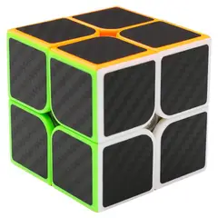 QIYI - Cubo Rubik 2x2 Fibra de Carbono