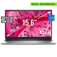 DELL - PORTATIL INTEL CORE I5-1235U SSD 512GB RAM 24GB LED 15,6 FULL HD
