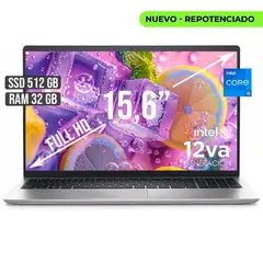DELL - Portátil 15.6” FHD Intel Core i5 13ª Gen 32GB RAM 512GB SSD Plata