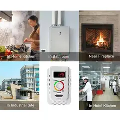 GENERICO - Detector de gas natural y propano con pantalla alarma audible
