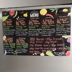 GENERICO - Planeador Imantado Por Ejemplo Menú Semanal Negro