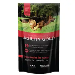 AGILITY GOLD - Humedo trozos de Res Pouche x 100g