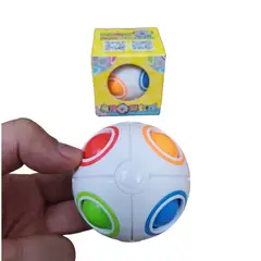 YJ - Esfera Didactica Mini Bola Rainbow Puzzle Destreza Ball Pepa