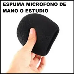 GENERICO - Espuma microfono grande colo negro