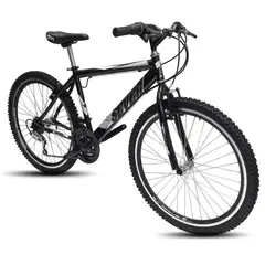 GENERICO - Bicicleta todoterreno para hombre Rin 26 18 cambios negro