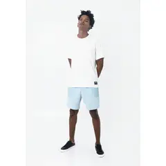 BELIFE - Bermuda Azul Con Bolsillos Tipo Caja En Laterales Para Hombre Belife.-