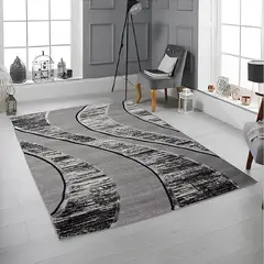 MITAPETE COM - Alfombra Tapete Turquia Gris 120 X 170cms