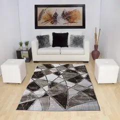 MITAPETE COM - Alfombra Tapete Turquia Café Beige 120 X 170cms