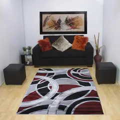 MITAPETE COM - Alfombra Tapete Turquia Rojo 120 X 170cms