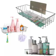 GENERICO - Cesta Para Organizar Rectangular Autoadhesiva Baño Cocina