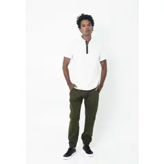 BELIFE - Jogger Verde Con Terminación Diagonal En Bota Para Hombre