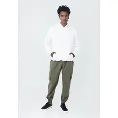 BELIFE - Pantalón Verde Con Bolsillos Laterales Para Hombre
