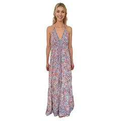 FRIOLENTA - Vestido Largo Fiesta Playa Multicolor