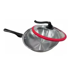 SHEN HUANG - Sarten Wok 32 Cm Acero Inoxidable Alta Calidad