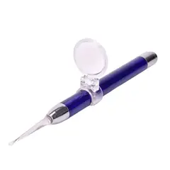 GENERICO - Limpiador removedor de cera en oídos con lupa y luz led color azul